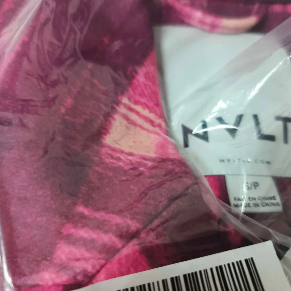 NVLT PINK PLAID JACKET– UK SIZE S (S/P)