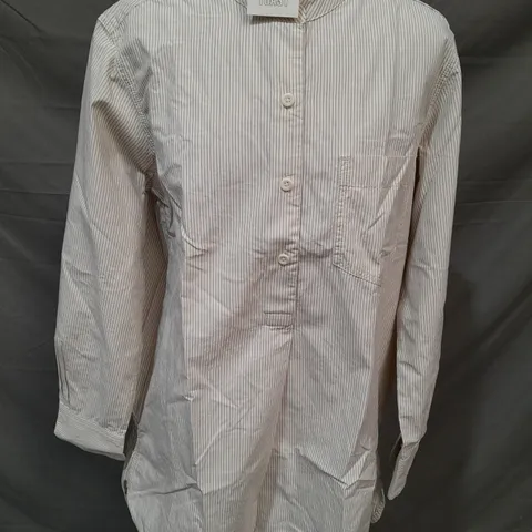 TOAT TARO STRIPE COTTON POPLIN SHIRT - 12