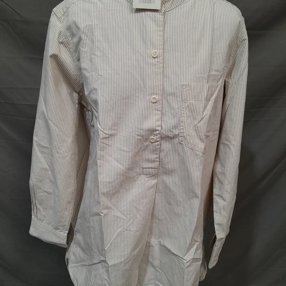 TOAT TARO STRIPE COTTON POPLIN SHIRT - 12