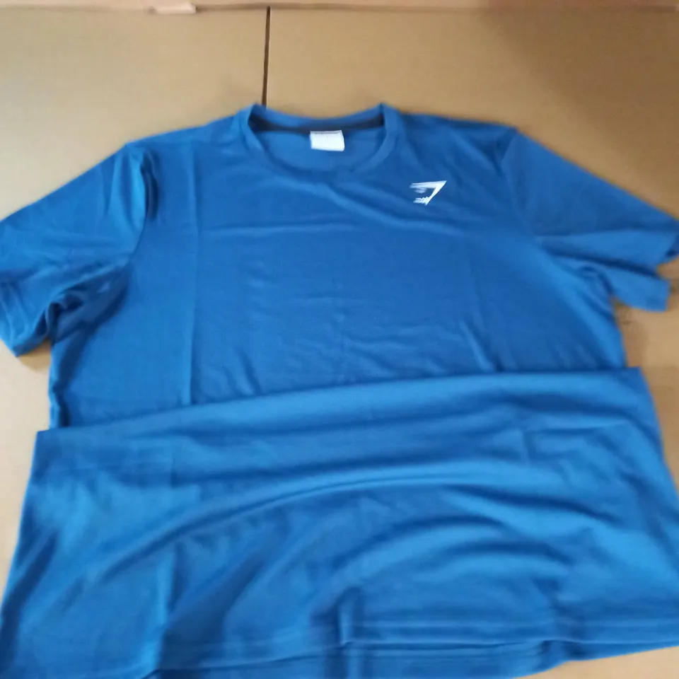 GYMSHARK BLUE T-SHIRT - L