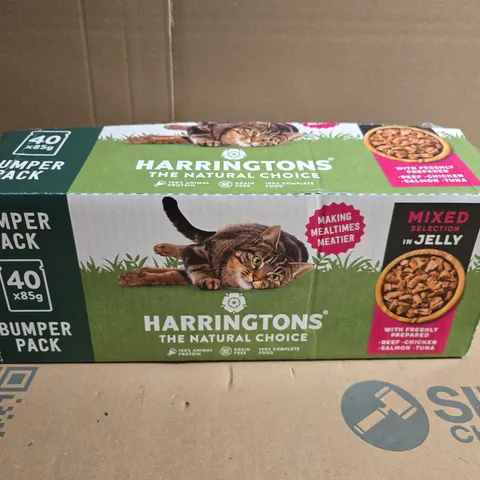 HARRINGTONS THE NATURAL CHOICE CAT FOOD BUMPER PACK – 40 X 85G