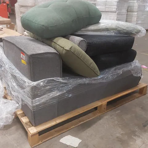 PALLET CONTAINING A LARGE QUANTITY OF ASSORTED SOFA PARTS ECT