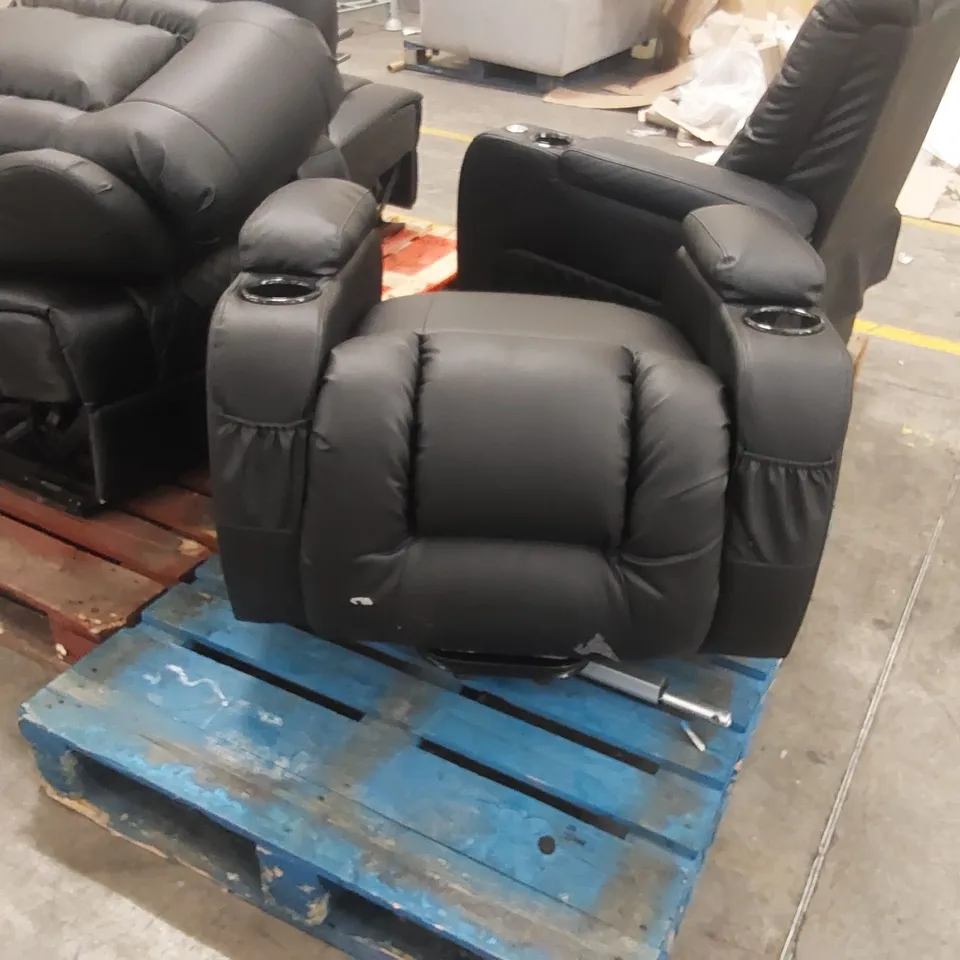 4x DESIGNER FAUX LEATHER ELECTRIC ARMCHAIR PARTS (4 PALLETS)