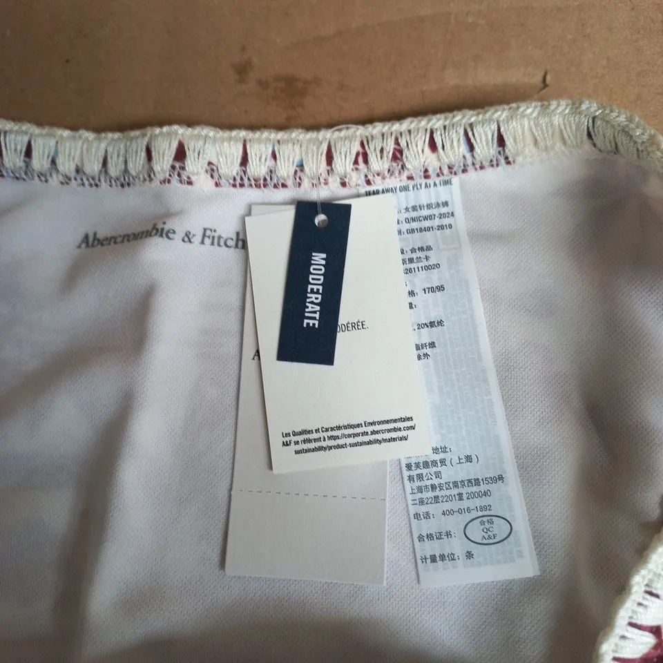 ABERCROMBIE & FITCH WOMEN'S FLORAL BIKINI BOTTOM – SIZE SMALL