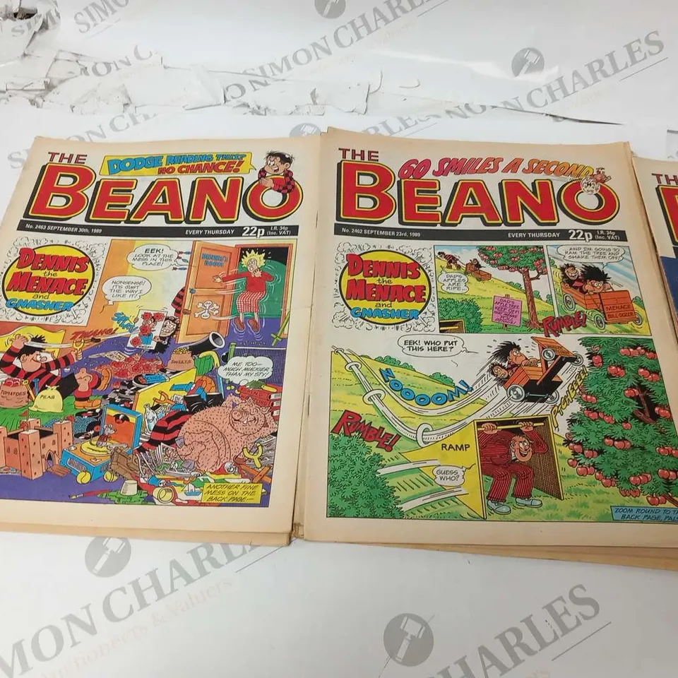 COLLECTION OF ASSORTED BEANO COMICS FROM 1989