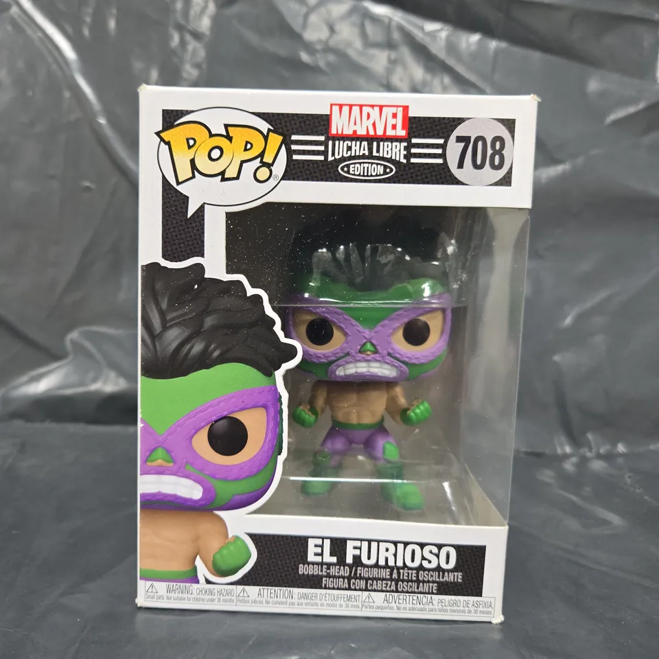 POP! MARVEL LUCHA LIBRE - EL FURIOSO BOBBLE-HEAD - 708