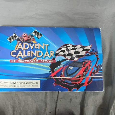 ADVENT CALENDAR – RACING CAR THEME, 24 SURPRISES INSIDE