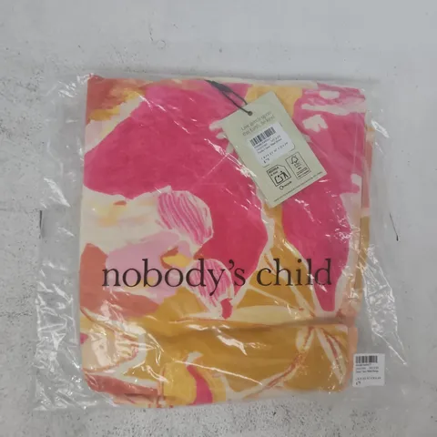 BAGGED NOBODY'S CHILD PETITE CLARA MINI DRESS IN MULTI SIZE UK 14