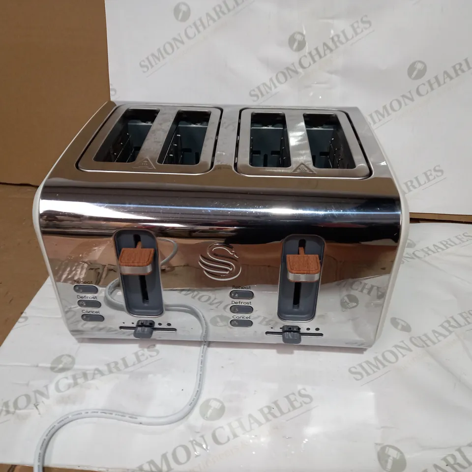 SWAN ST14620WHTN 4 SLICE NORDIC TOASTER