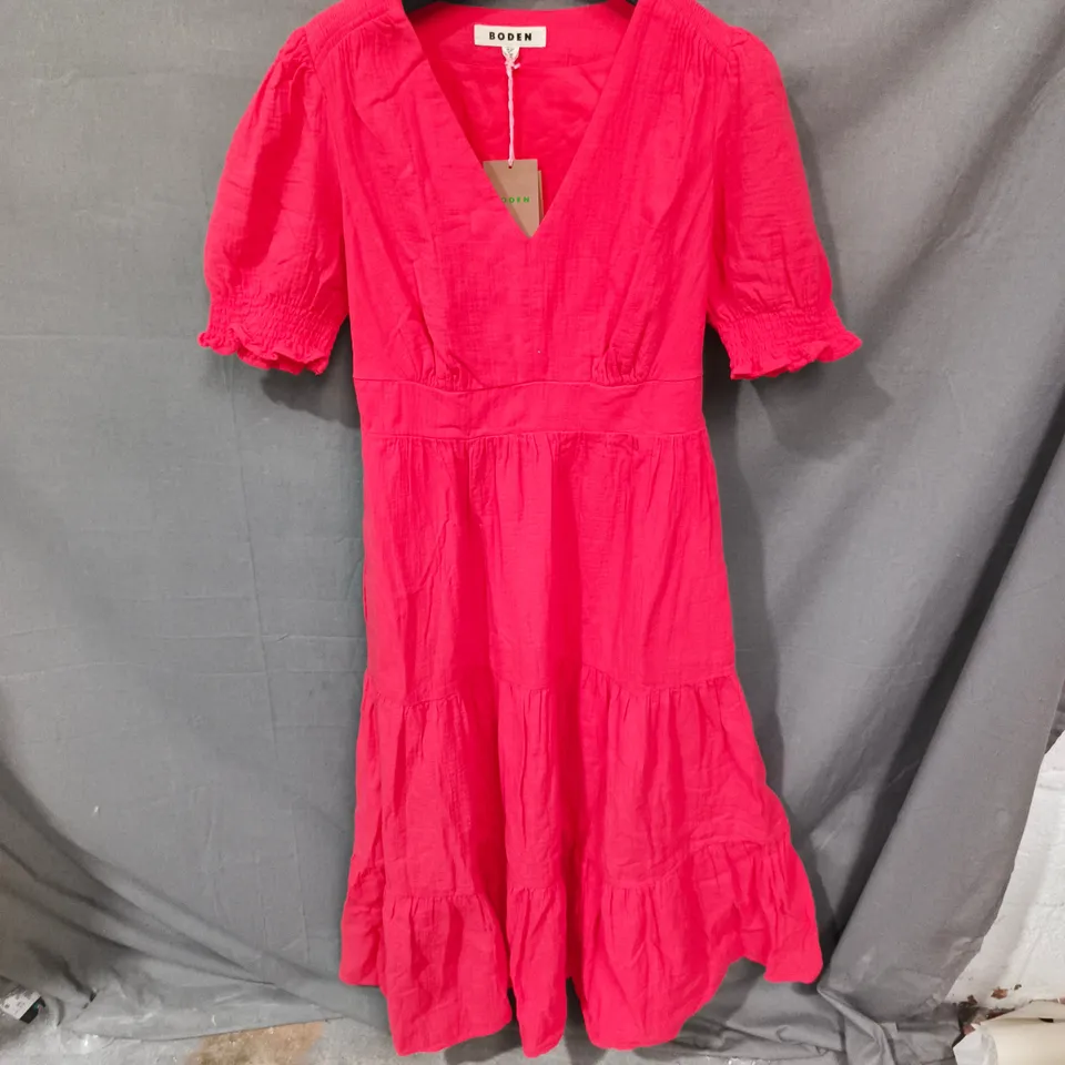 BODEN PINK WOMEN'S MIDI DRESS SIZE 12