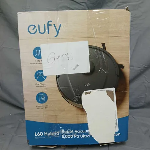 BOXED EUFY ROBOVAC L60 HYBRID ROBOTIC VACUUM CLEANER