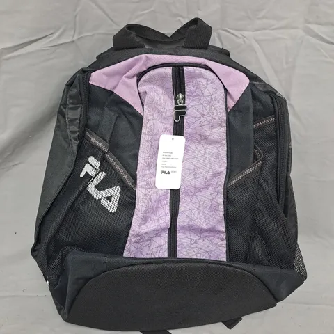 FILA BACKPACK IN BLACK/PURPLE