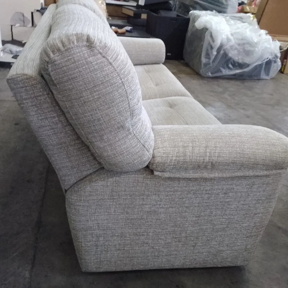 QUALITY DESIGNER G-PLAN STRATFORD 3 SEATER SOFA - LOOM SHALE FABRIC