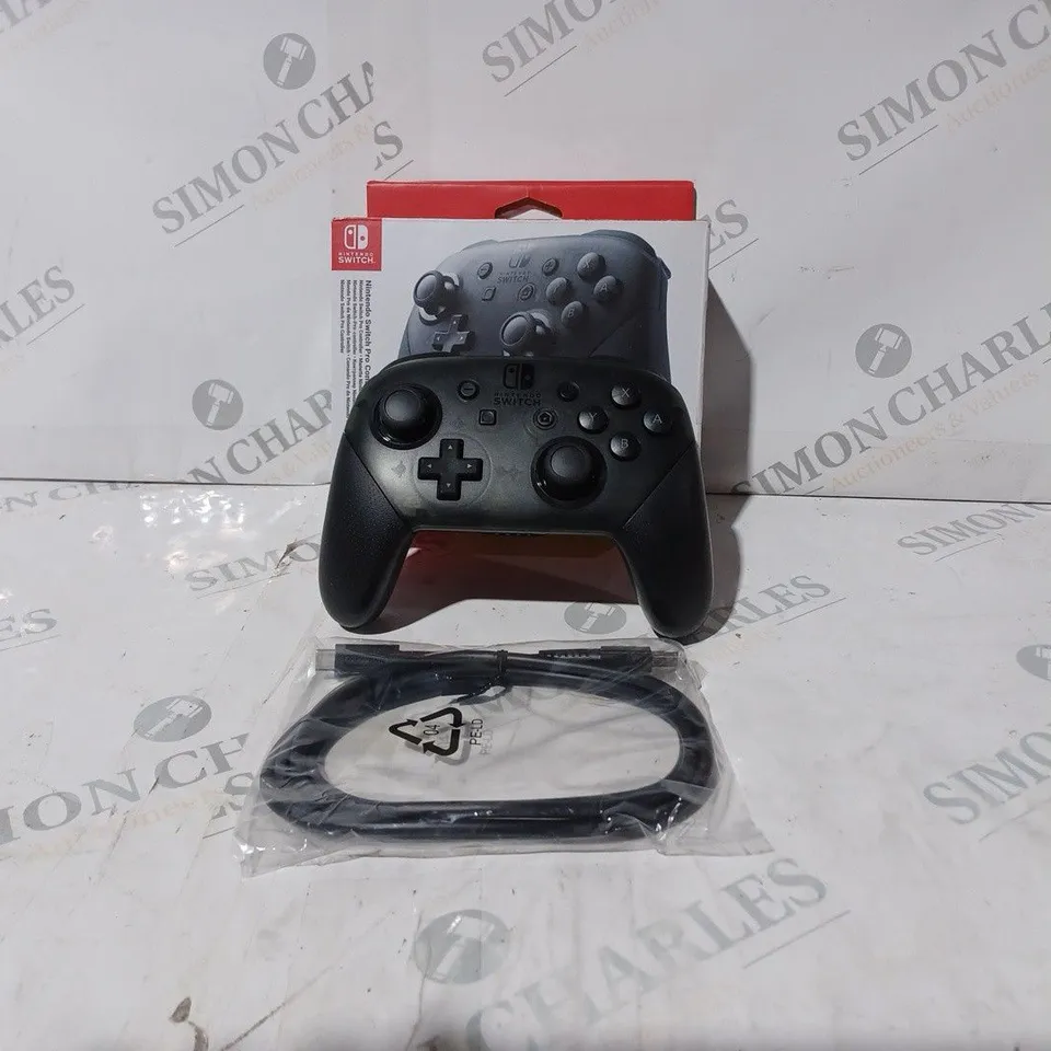 BOXED NINTENDO SWITCH PRO WIRED CONTROLLER- BLACK