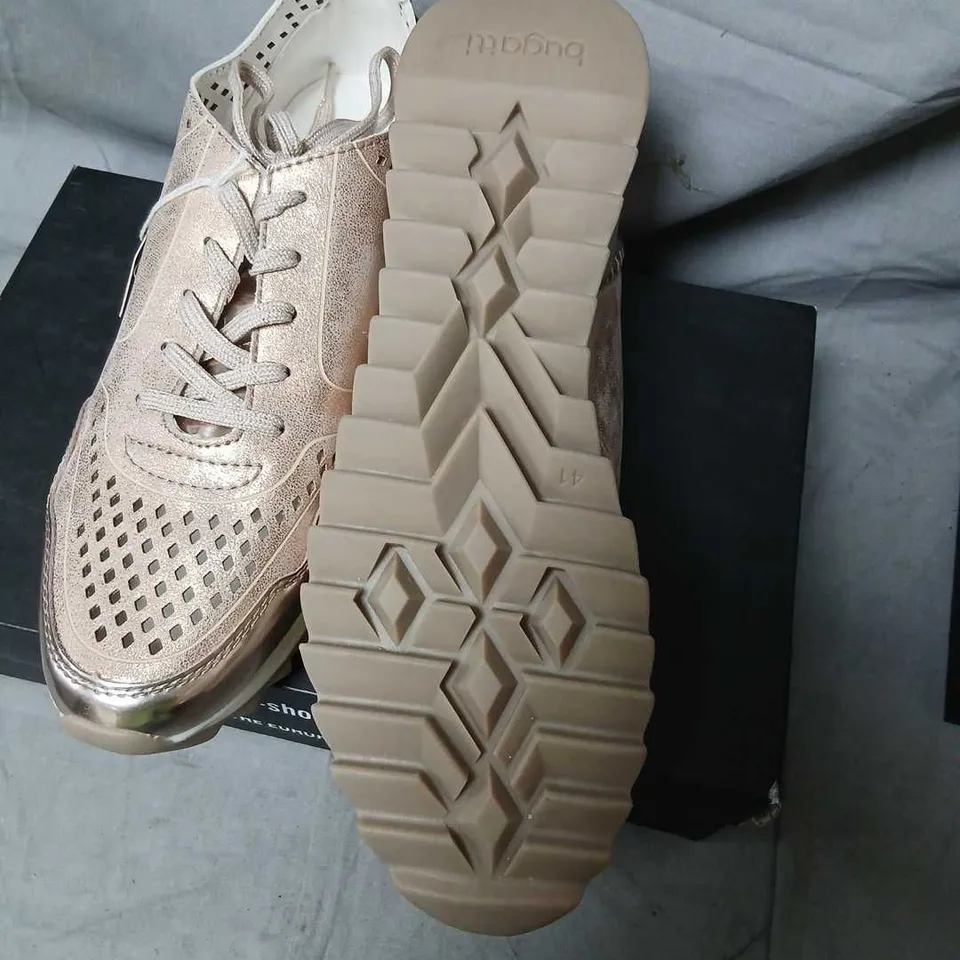 BUGATTI ROSE GOLD DESIGNER SNEAKERS – EU 41 (UK 8)