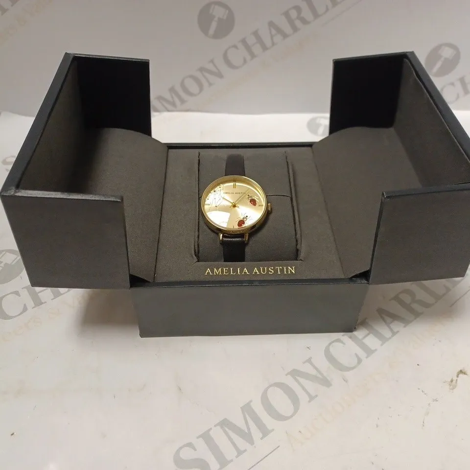 AMELIA AUSTIN SMALL SPIDER DETAILED WATCH BOXED 