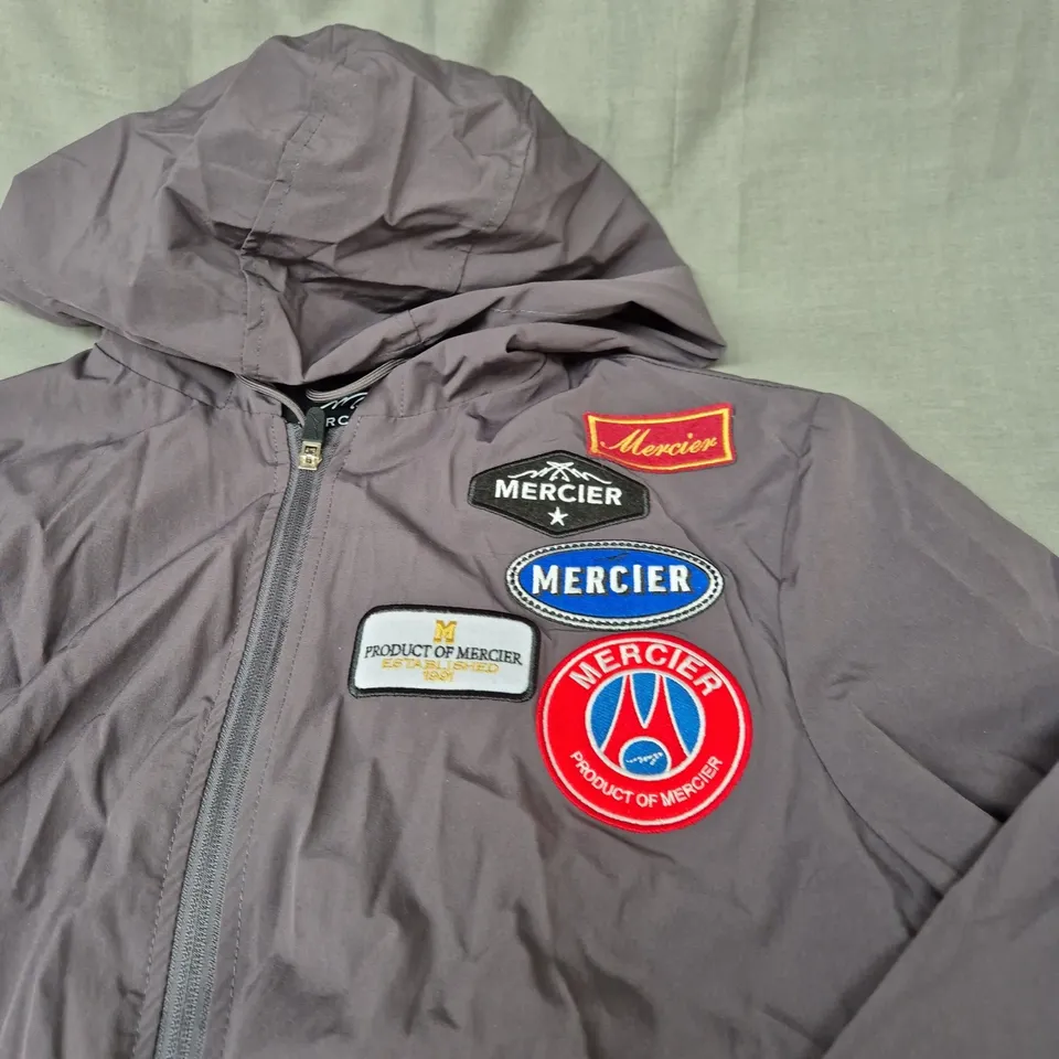 MERCIER FULL ZIP BADGE JACKET SIZE SMALL