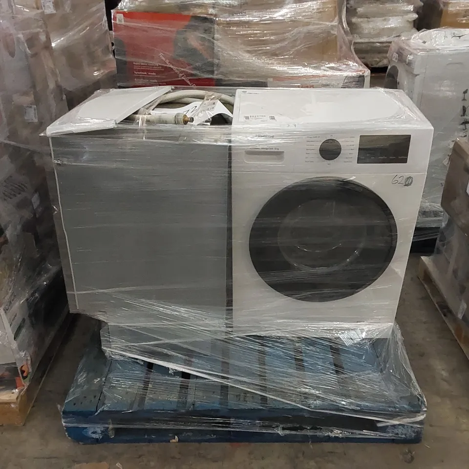 BOSCH SERIE 6 FULLY-INTEGRATED DISHWASHER WHITE AND HISENSE FREESTANDING 6KG FRONT LOAD WASHING MACHINE - UNPROCESSED RAW RETURNS