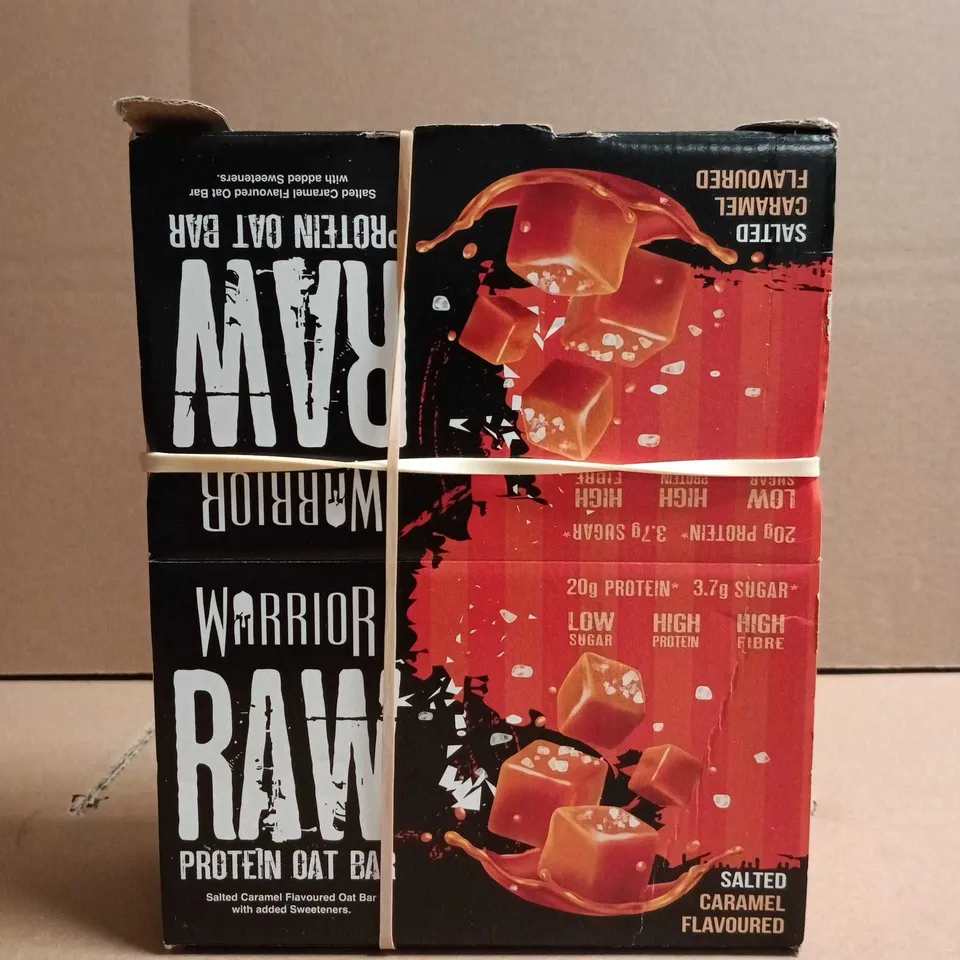 WARRIOR RAW PROTEIN OAT BAR – SALTED CARAMEL FLAVOURED - 12