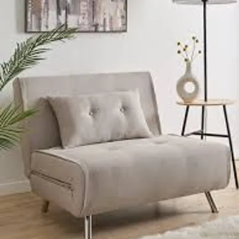 BOXED RAFAEL FABRIC SOFA BED - NATURAL (1 BOX)