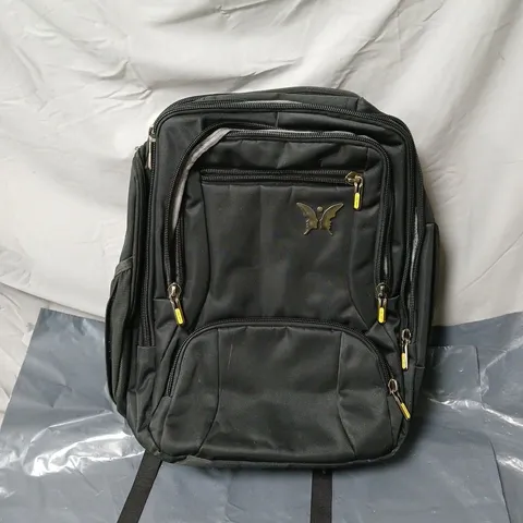 LOUPIN BLACK RUCK SACK WITH LAPTOP COMPARTMENT
