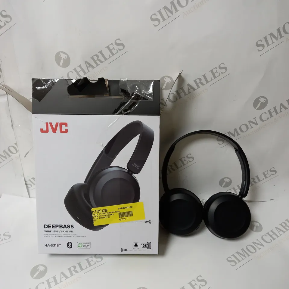 BOXED JVC HA-S31BT DEEP BASS WIRELESS/SANS FIL BLUETOOTH HEADPHONES