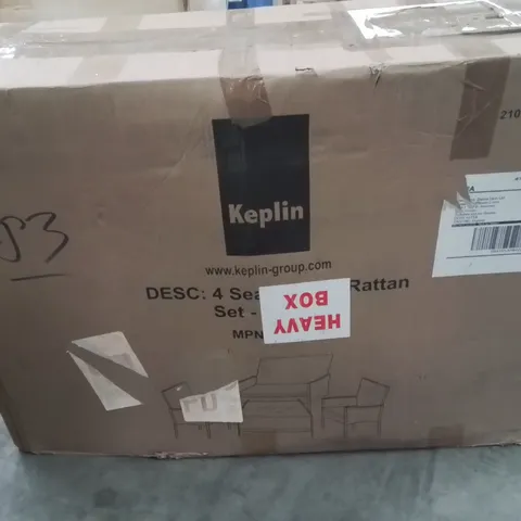 BOXED KEPLIN 4 PCS RATTAN SET 