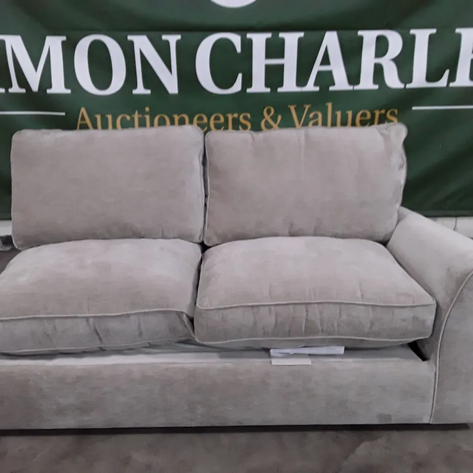 QUALITY DESIGNER SOFA LHF SECTION - NATURAL FABRIC