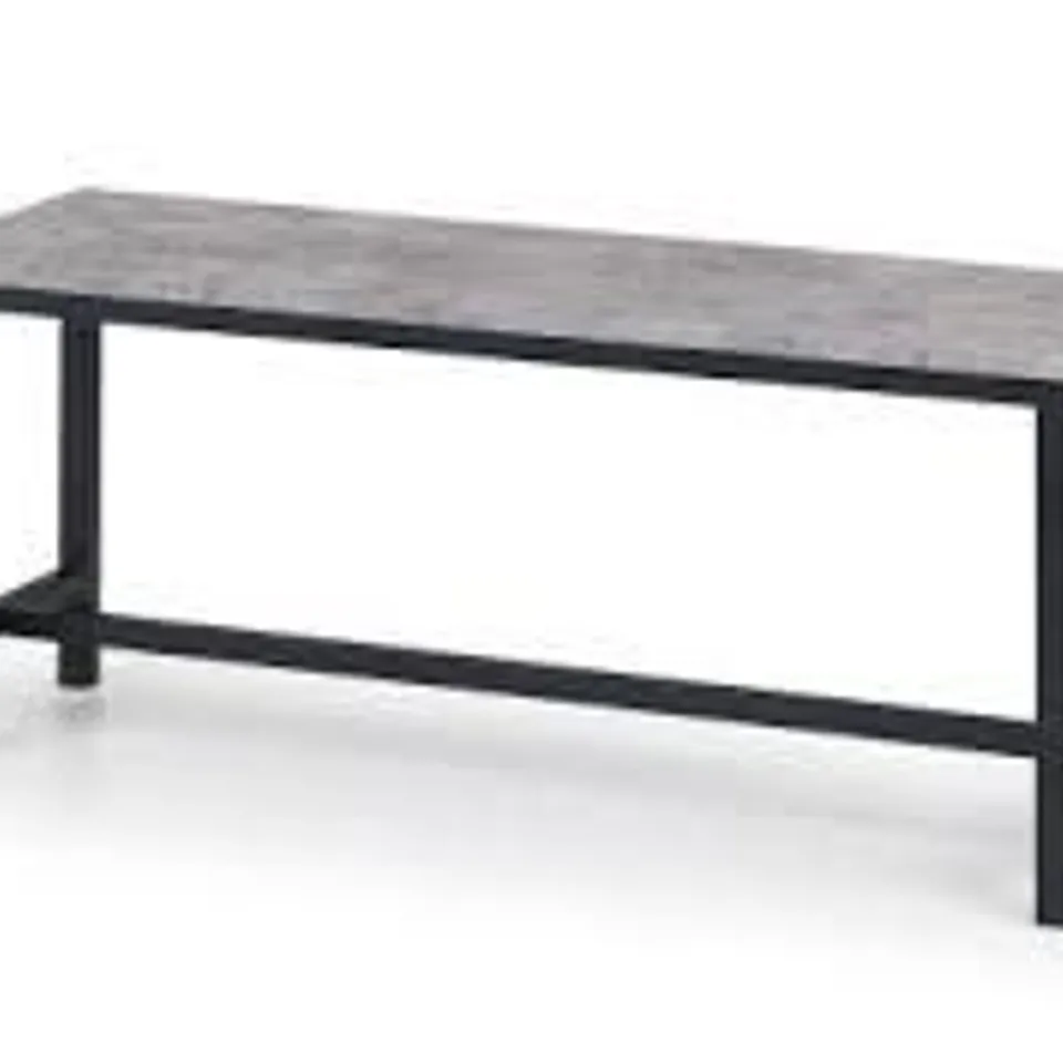 BOXED JULIAN BOWEN STATEN BENCH - BLACK/CONCRETE EFFECT (1 BOX)