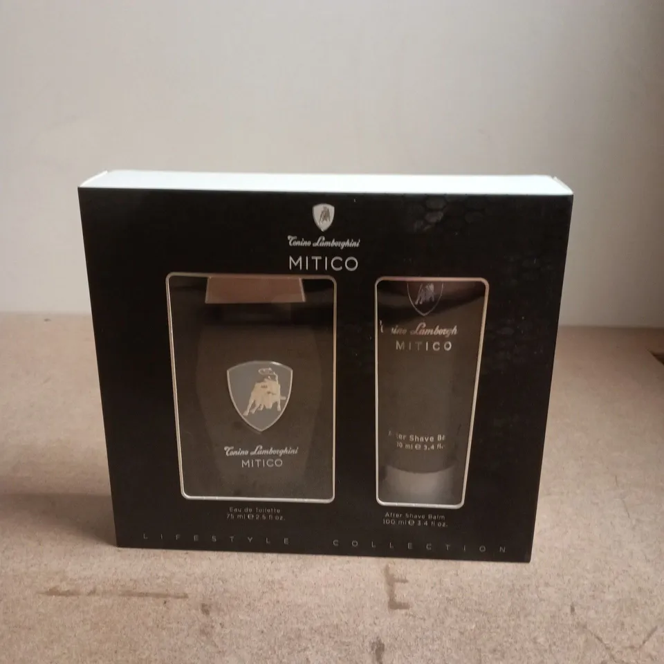 TONINO LAMBORGHINI MITICO GIFT SET – EAU DE TOILETTE 75 ML + AFTER SHAVE BALM 100 ML