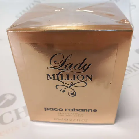 BOXED AND SEALED PACO RABANNE LADY MILLION EAU DE PARFUM 80ML