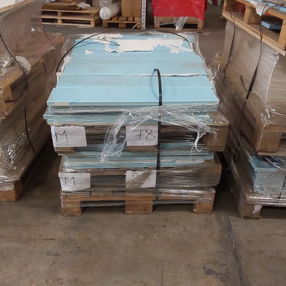 PALLET OF APPROXIMATELY 50 BRAND NEW WOODEN KITCHENS/BEDROOM REPLACEMENT CABINET DOOR/DRAWER/END PANELS IN ASSORTED SIZES TO INCLUDE;