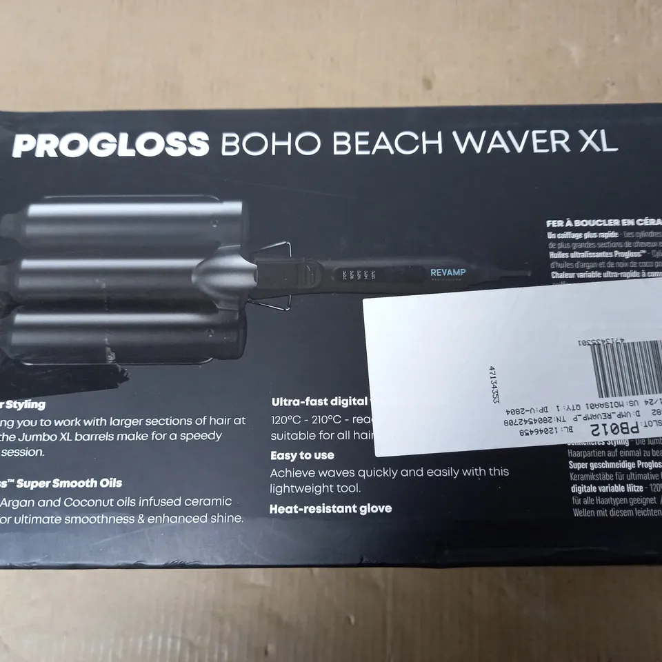 BOXED REVAMP PROGLOSS BOHO BEACH WAVER XL
