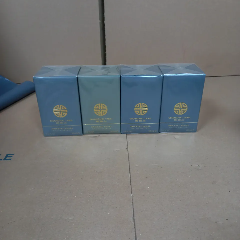 LOT OF FOUR SEALED SHANGHAI TANG ORIENTAL PEARL EAU SE PARFUM