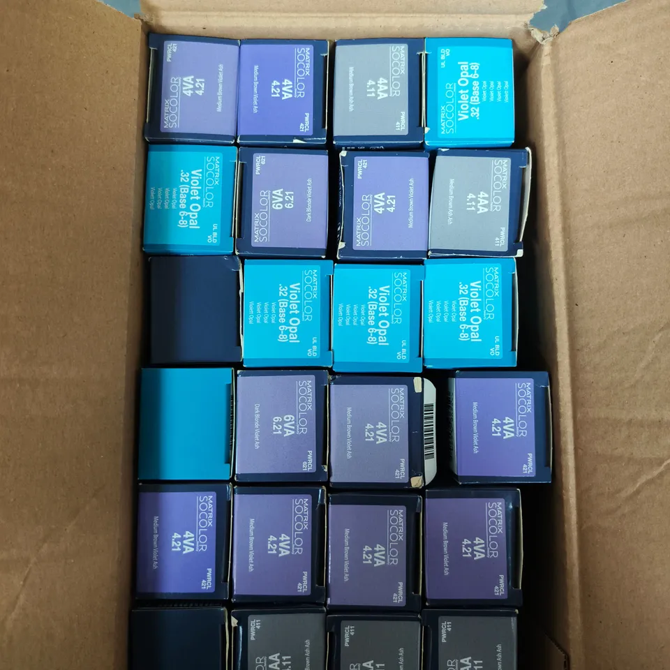 APPROXIMATELY 20 ASSORTED MATRIX SO COLOUR BEAUTY HAIR COLOURS 