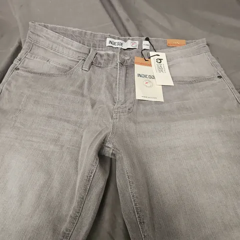 INDICODE JEAN SHORTS – GREY DENIM, MEN’S, SIZE XL