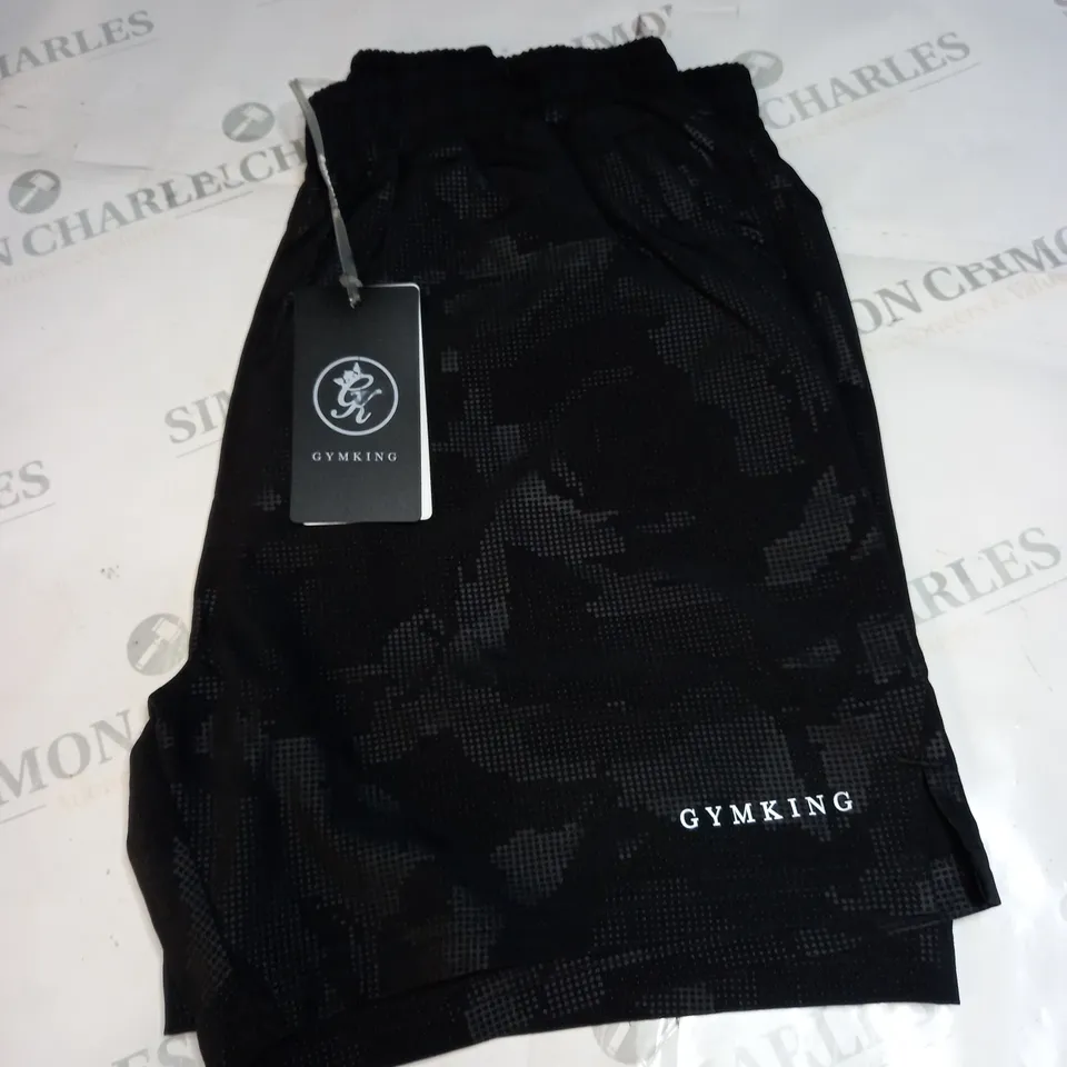 GYMKING DEBOSSED SHORTS SIZE S