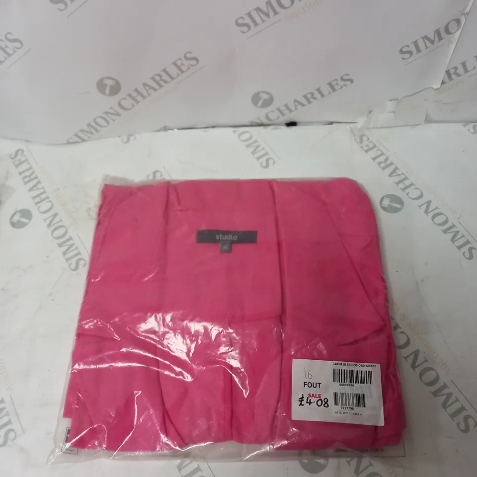 BOX OF ASSORTED STUDIO CLOTHING TO INCLUDE TOPS, PANTS AND SHOES