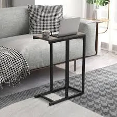 BOXED COSTWAY GREY C SHAPED END TABLE