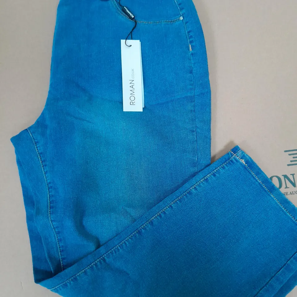 ROMAN DENIM CROP TROUSERS - UK SIZE 14