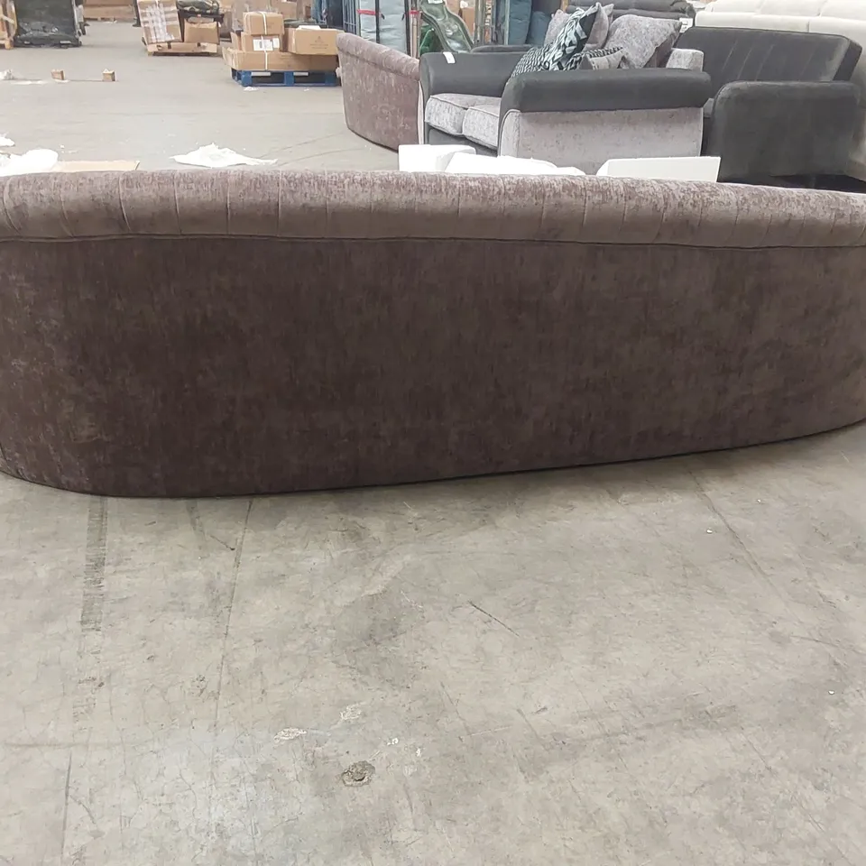 QUALITY DESIGNER VIVORUM VIOLA BROWN VELVET SOFA