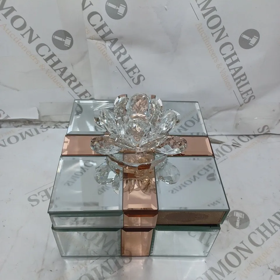 JM BY JULIEN MACDONALD LOTUS FLOWER PRESENT TRINKET BOX IN GIFT BOX