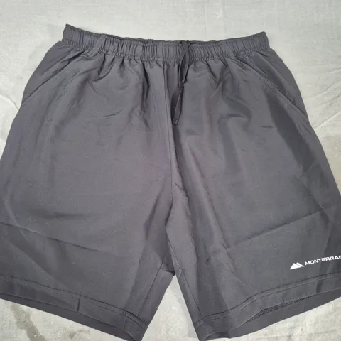 MONTERRAIN SHORTS IN BLACK/PINK SIZE MEDIUM