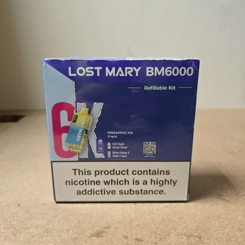 SEALED LOST MARY BM6000 REFILLABLE KIT – PINEAPPLE ICE VAPE