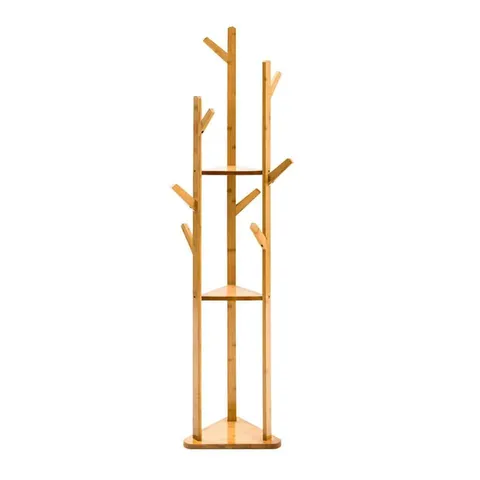BOXED LIVING AND HOME COAT RACK - WOOD (1 BOX)
