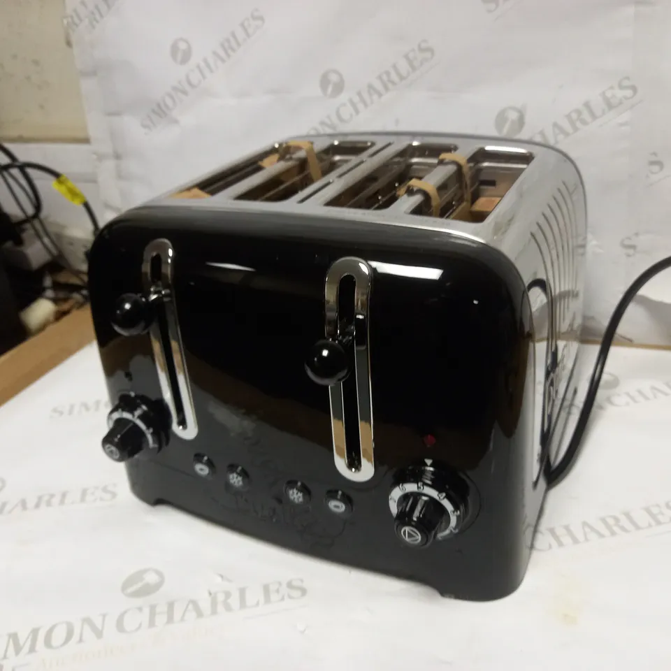 DUALIT 46205 4 SLOT LITE TOASTER IN BLACK FINISH