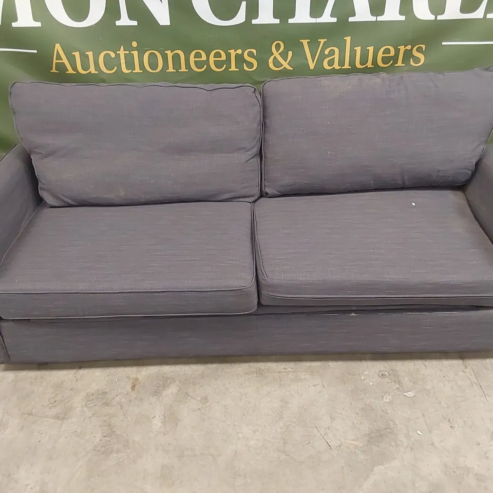 QUALITY DESIGNER 4 SEATER FABRIC UPHOLSTERED SOFA BED 