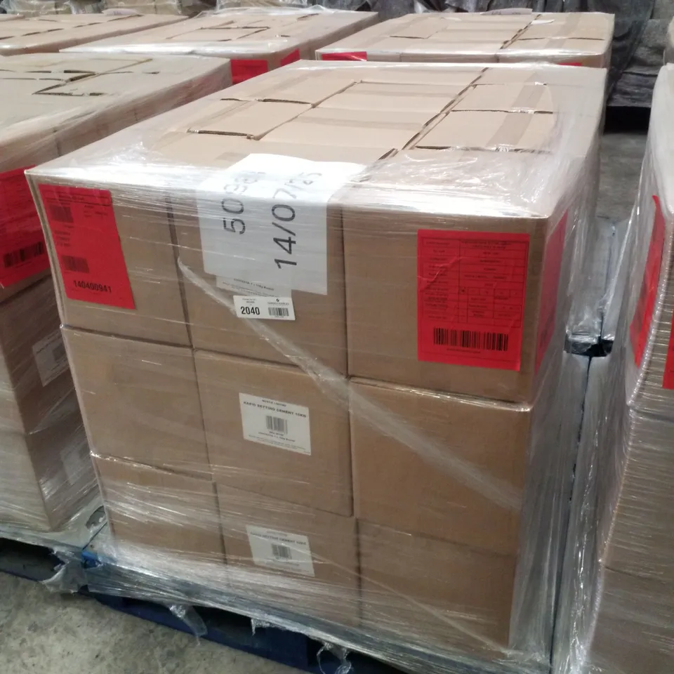 PALLET CONTAINING APPROXIMATELY 36 BUCKETS OF BOSTIK CEMENTONE RAPID SETTING WATERPROOF CEMENT 10KG