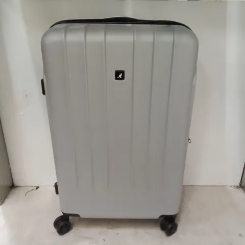 LARGE ZIP-UP SUITCASE (GREY)