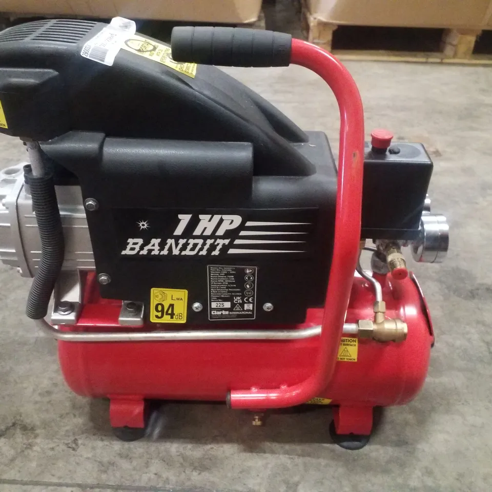 CLARKE BANDIT V 4.2CFM 8 LITRE 1HP AIR COMPRESSOR (230V)